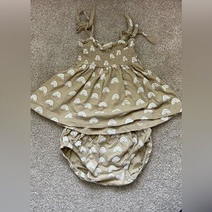 SIIX Beige Rainbow Print Set 18-24m